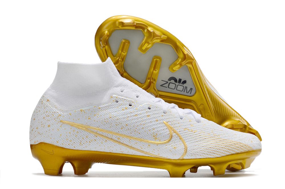 Nike Air Zoom Mercurial Superfly IX Elite FG blanco amarillo